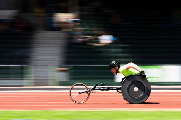 Jannes Guenther (FfR Frielingen) am 02.07.2022 waehrend den NLV+BLV Leichtathletik-Landesmeisterschaften im Jahnstadion in Goettingen (Tag 1)